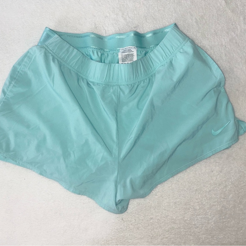 Nike Women's Light Blue Athletic Shorts